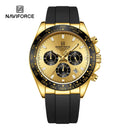 NAVIFORCE Luxury Men's Watch Waterproof Sports Quartz Clock Silicone Strap Chronograph Luminous Wristwatches Relogio Masculino