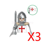 MOC Medieval Building Blocks Castle Knight Western Cowboy Historical Army Cavalry Horse Soldier Gun Kid Toy Gift Brick DIY S040