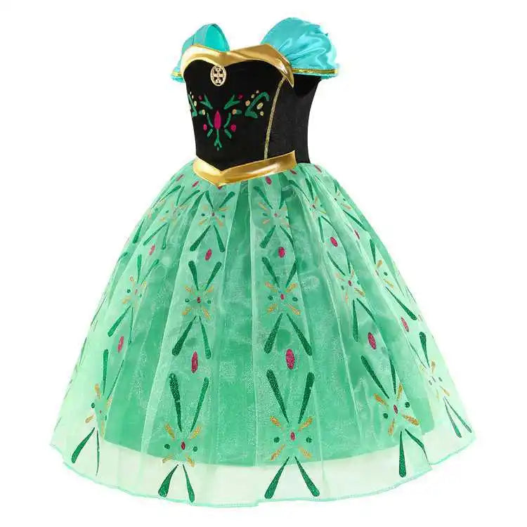 Snow Queen Elsa Dresses for Girls Costumes Kids Cosplay Halloween Princess Children Gowns Clothing Party Dresses Outfits 2-10Yrs