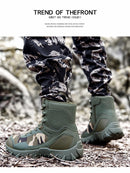 Upgraded Tactics Combat Training Boots Male Outdoors Camping Anti-wear Rapid Response Hiking Shoes Fishing Hunting Sneakers Men