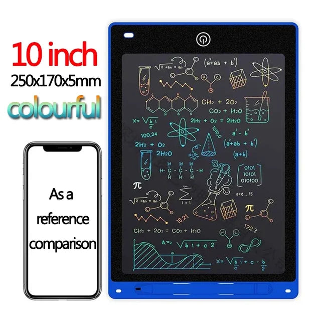 LCD Writing Tablet for Kids, Graffiti Sketchpad Toys, Handwriting Blackboard, Magic Drawing Board, Gift, 10", 12" 