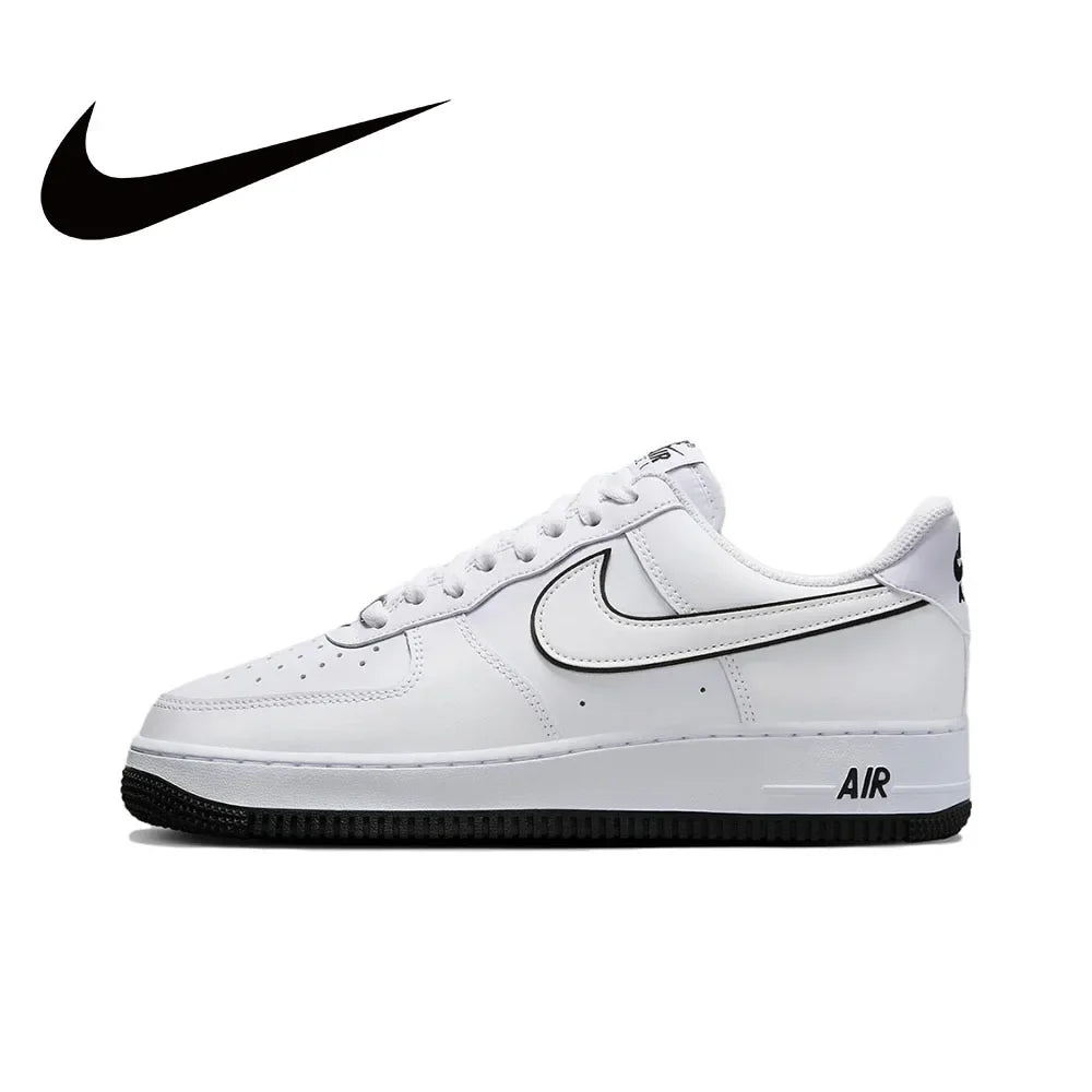 Nike Original White Air Force 1 07 Low Trendy Board Shoes Lightweight Breathable Men's Casual Shoes