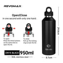 REVOMAX 950ml Tumbler Thermo Bottle Double Wall Stainless Steel Thermal Water Bottle Cold and Hot Thermos Cup Vacuum Flask Gym
