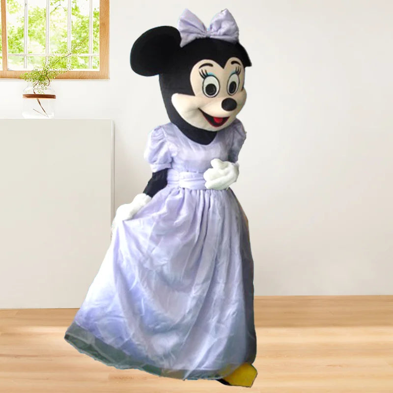 Disney Mickey Minnie Mouse Mascot Costume Cartoon Characters Advertising Event Party Cosplay Dress Suit Animal Carnival Props