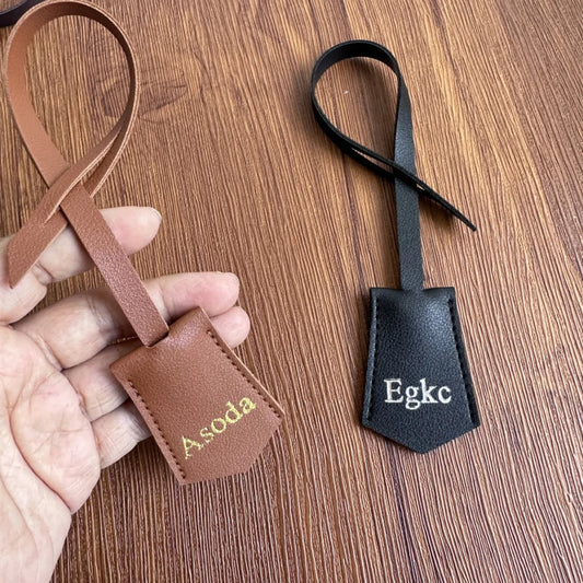 Free Customizable letter new PU leather bag accessories multi-color personalized luggage tag pendant in stock for boys and girls