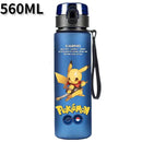 Anime Pokemon Portable Plastic Water Bottle 560ML Ash Ketchum Pikachu High Capacity Insulation Outdoor Water Cup for Kids Gift
