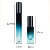 5ml/10ml Gradient Color Perfume Bottle Square Glass Spray Bottle Travel Portable Sample Fragrance Atomizer Refillable Container