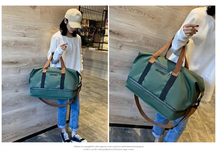 Bolsa de gimnasio de viaje, equipaje de corta distancia, bolsas de fitness portátiles, bandolera, bolso de pecho, bolso de mano, bolso de mano, bolso de fin de semana