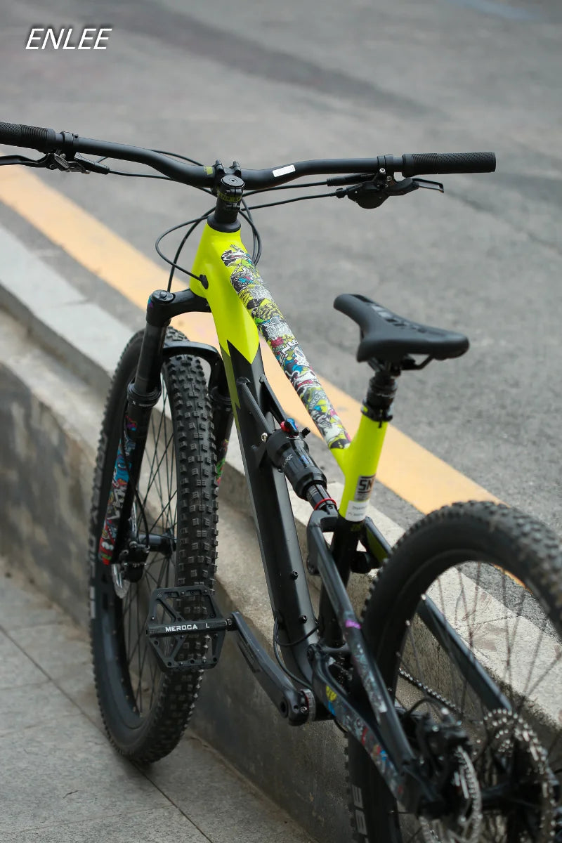 Enlee 3D Bicycle Sticker Mtb PVC Anti-Scratch Waterproof No Yellowing Protective Film Bicycle Frame Protector Accessories TM01