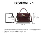 Genuine Leather Top Handle Crossbody Bag for Women Vintage Oil Wax Leather Shoulder Bag Small Luxury Designer Satchel Handbag