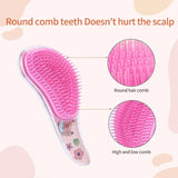 Children's Hair Smoothing Comb Anti-static Massage Hair Brush Tangle Detangle Shower Massage Hairbrush Comb Salon Hair Styl Tool
