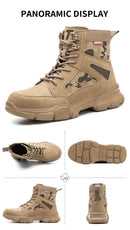 Sneakers  Indestructible Shoes Work Safety Shoes With Steel Toe Cap Puncture-Proof Male Security Protective Shoes Tactical Boots
