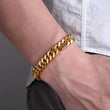 3-11mm Thick Waterproof Chain Bracelet for Men, Stainless Steel Cuban Chain Wristband, Classic Punk Heavy Men's Jewelry Gift