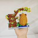 KNEW BUILT DIY Capybara Pen Holder Micro Mini Building Block Toy-Perfect for Students,Easy Assemble,Ideal Holiday Gift for Kids