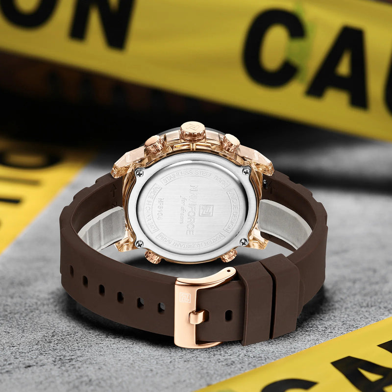 NAVIFORCE 6104 Fashion Sports Electronic Quartz Watch Men Calendar Luminous Outdoor Casual Digital Watches for Man reloj hombre