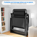 Outdoor Garden Sunloungers Folding Chair with Cup Holder and Headrest Pillow Lounge Chair Folding Patio Recliner Support 150kg