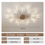 Lámpara de techo LED moderna para sala de estar, comedor, dormitorio, diseño de fuegos artificiales nórdicos, decoración del hogar, iluminación interior