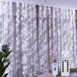 LED Fairy String Curtain Lights para Home Decor, Lâmpadas, Festão, controle remoto, USB, Natal, feriado, Ano Novo, 8 modos