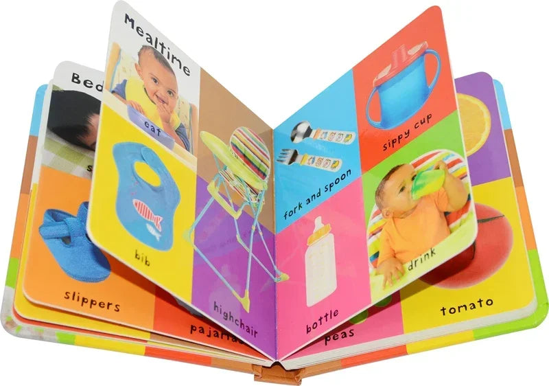 Montessori First 100 English Words Learning Cardboard Book Animals Colors Numbers Language Physical Picture Teaching Aids