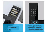 H4 Tuya Electronic Lock Wifi Smart Door Lock Fingerprint Lock Password IC Card Key USB Charge For Smart Home