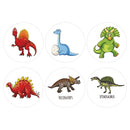 100-500pcs 1'' Round Dinosaur Stickers for Teacher Reward Stickers School Supplies Animal Incentive Roll Sticker for Home