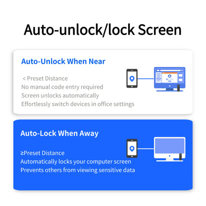 EforLink Computer Touchless ScreenLock,Automatic Locking ,UWB High-Precision Ranging,USB Security Key,Windows Security Key