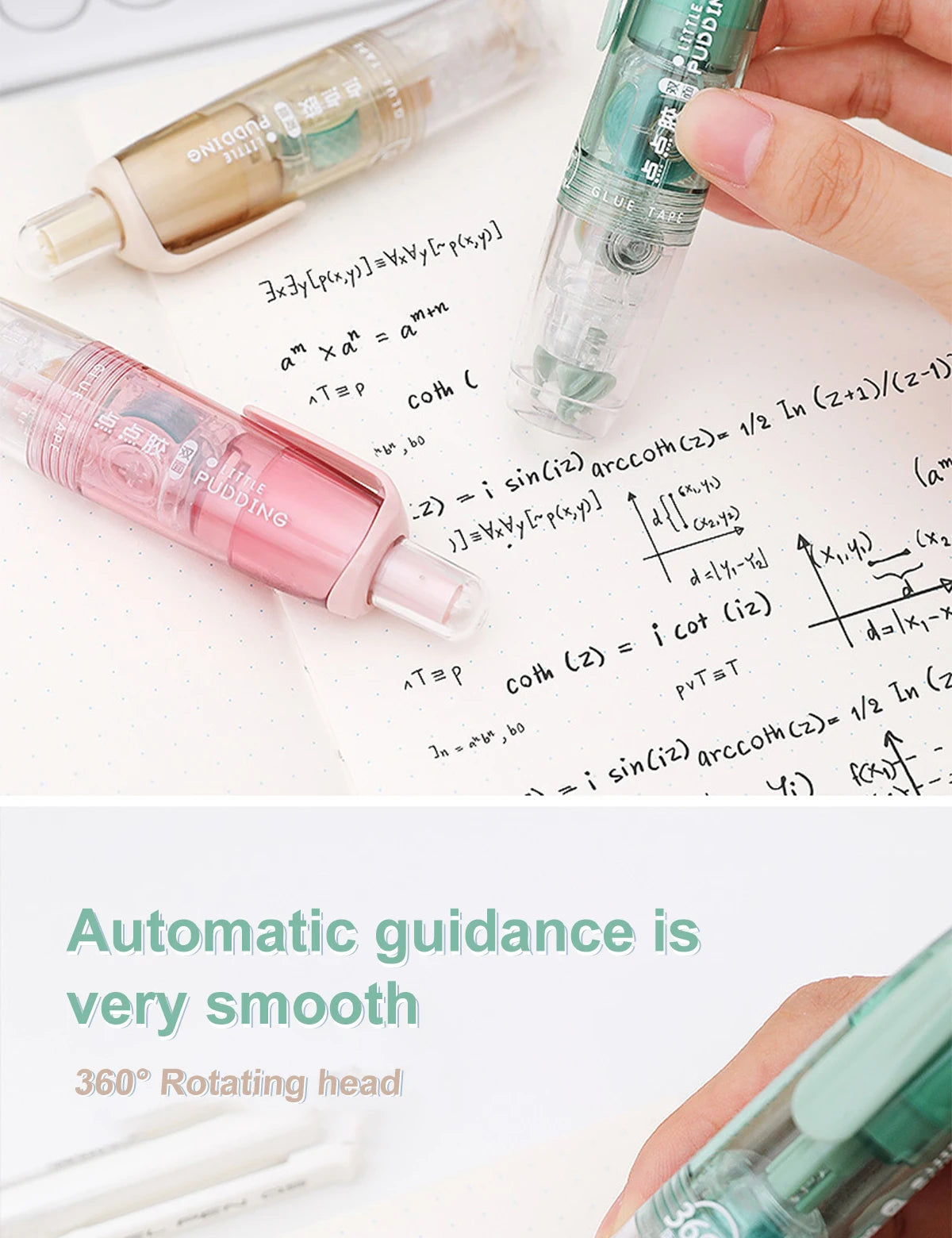 12Pcs/Set Transparent Dot Dispensing Double-sided Tape Replaceable Refills Handbook Dot Glue Stationery School Office Supplies