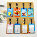 Let's Travel Luggage Label Men Travel Luggage Tag Boys Suitcase ID Address Holder Baggage Boarding Portable Suitcase Ticket