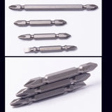 Stanley-Long Precision Screwdriver Bits, Shockproof, Phillips, Slotted, PH2, Drill Bits, 1/4 bit, HRC60, ± 2 S2, 110mm, 65mm