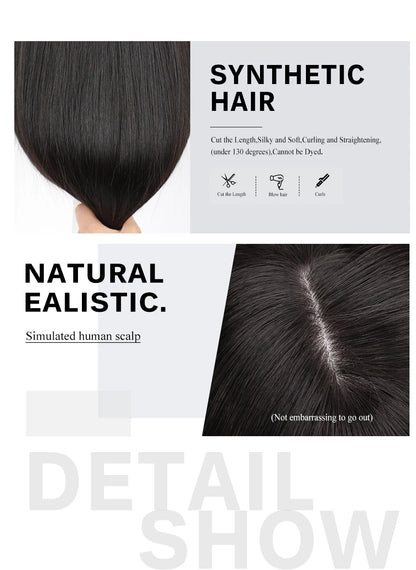 Women Grey Wavy Bob Wigs with Bangs Short Blonde Ombre Synthetic Wig With with Dark Roots Natural Hair for Daily Use