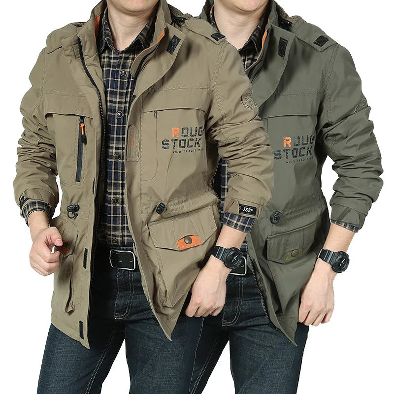 Chaqueta táctica cortavientos para hombre, impermeable, con capucha, para exteriores, deportiva, militar, talla europea, S-5XL, para escalada de campo, ropa fina