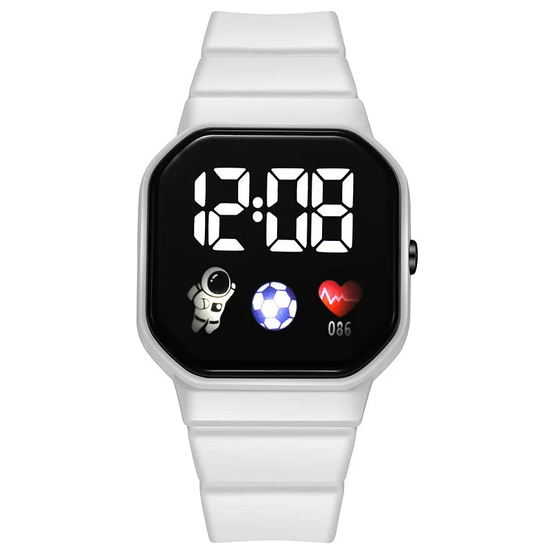 Kids Watch Sport LED Digital Watches Spaceman Silicone Strap Waterproof Electronic Wristwatch for Children Boys Girls Gifts