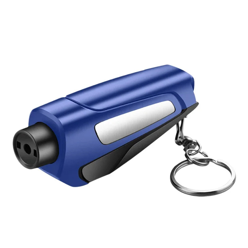 Martillo de emergencia para coche, de aleación, multifunción, rompecristales de emergencia, cortador de cinturón de seguridad, llavero, herramienta de autorrescate.