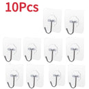 Transparent Self Adhesive Wall Hooks Heavy Duty Multi-Purpose Wall Hook Key Holder Towel Holder For Kitchen Bathroom Accessories
