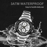 NAVIFORCE Original Watch for Men 2025 New Stainless Steel Waterproof Chronograph Classic Quartz Wristwatch Brand Men Watch Gifts