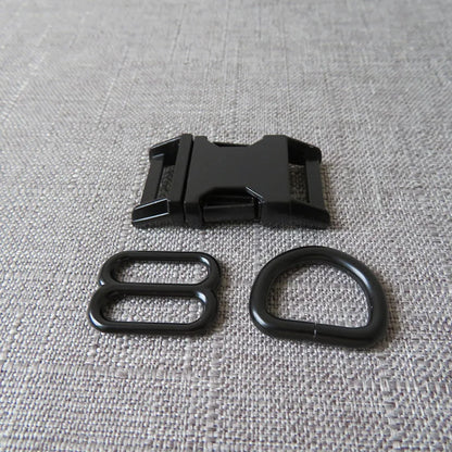 1Set Strong Hardware Metal Straps Slider D Ring Release Belt Buckle For Cat Pet Dog Collar Harness Paracord Sewing Accessory