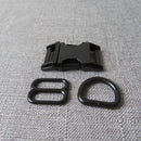 1Set Strong Hardware Metal Straps Slider D Ring Release Belt Buckle For Cat Pet Dog Collar Harness Paracord Sewing Accessory