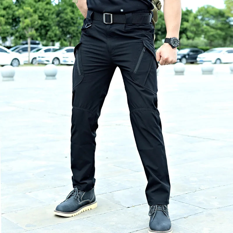 Military Tactical Pants Cargo Men Waterproof Trousers Casual Pants Wear-resistant Multi-pocket Outdoor Hiking Work Trousers Male