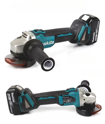 Amoladora angular eléctrica Makita DGA404 de 18 V y 125 mm, sin escobillas, de litio, recargable, de alta potencia.