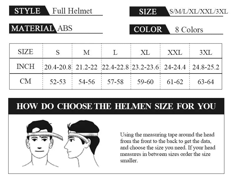 Full Face Helmet Motocross Helmet Breathable Helmet Wear-Resistant Helmet For Motorcycle Anti-Fall Motorcycle Helmets Supplies
