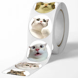 100pcs/500pcs Cartoon Meme Cat Stickers for School Reward Stickers Classroom Decor Encouragement Sticker for Student Teacher