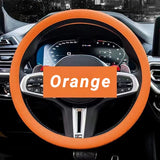 Anti-Slip Silicone Steering Wheel Cover - Universal Fit, Soft & Odorless Fits 14''/15'' Wheels, Durable & All-Season