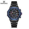 NAVIFORCE Original Watch for man 2025 New Stainless Steel Waterproof Chronograph Classic Quartz Wristwatch Brand Men Watch Gifts