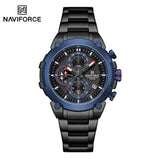NAVIFORCE Original Watch for Men 2025 New Stainless Steel Waterproof Chronograph Classic Quartz Wristwatch Brand Men Watch Gifts