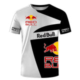 Summer New Red Bull T-shirt Men's Sports T-shirt Red Bull 3D Printed Short-sleeved Casual Oversized T-shirt Red Bull Clothing