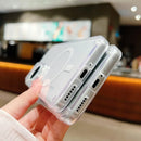 Transparent For Magsafe Case for Xiaomi Mi 15 14 13 Pro Ultra 13T 14T Redmi Note 13 14 4G 5G Magnetic Shockproof Hard Cover