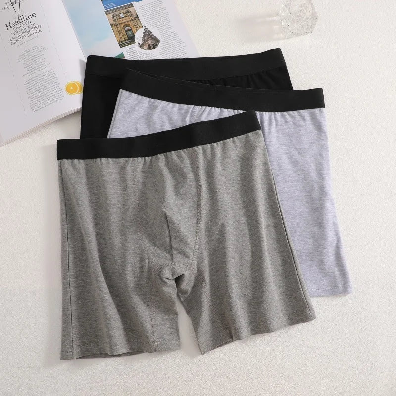 6Pcs Men Panties Cotton Underwear Soft Breathable Boxer Underwear Trendy Simple Hot-Selling Men's Boxer Underwear Fashion Pop
