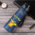 Anime Pokemon Portable Plastic Water Bottle 560ML Ash Ketchum Pikachu High Capacity Insulation Outdoor Water Cup for Kids Gift
