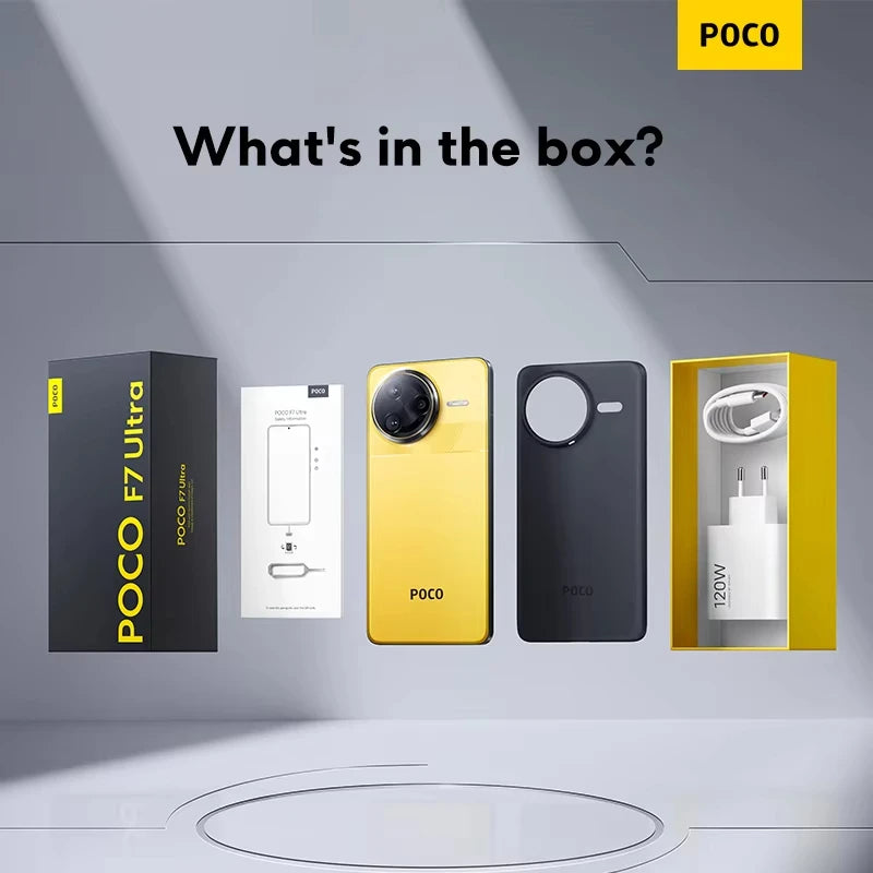 New POCO F7 Ultra Global Version Smartphone Snapdragon®8 Elite 50 MP triple camera with 6.67 "120Hz OIS and 120 W NFC power