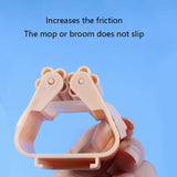2/4/5/10Pcs Wall Mounted Mop Organizer Holder Adhesive Broom Hanger Hooks Bathroom Kitchen Storage Racks Home Accessories